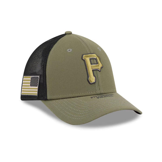 Pittsburgh Pirates New Era 2026 Armed Forces Day 39THIRTY M-Crown Flex Hat