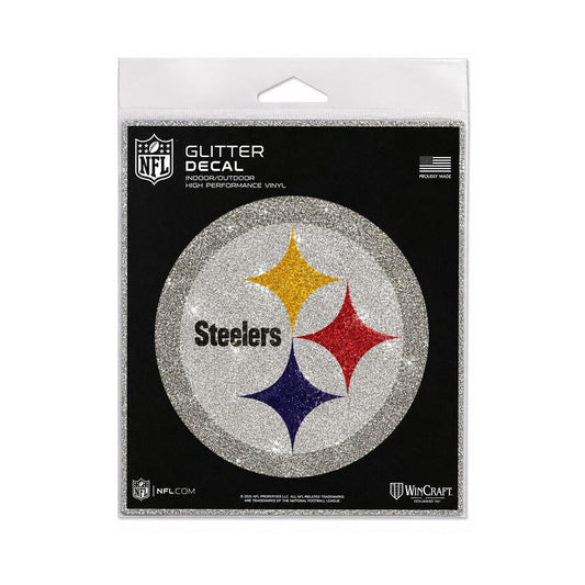 Pittsburgh Steelers 6x6" Glitter Decal