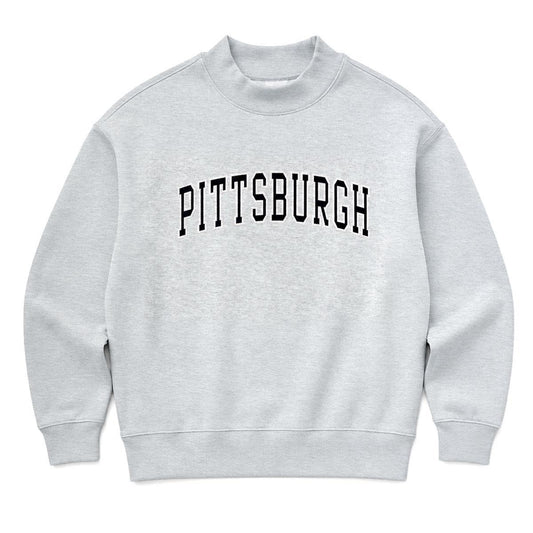 PITTSBURGH Premium Crew Neck x Heather Grey