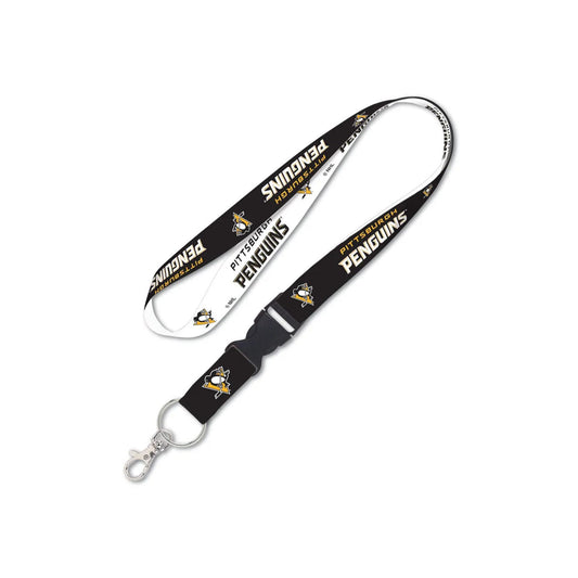 Pittsburgh Penguins Black & White Lanyard