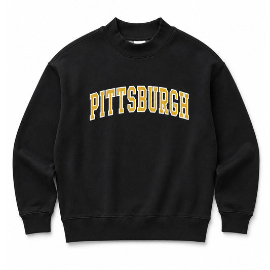 PITTSBURGH Premium Crew Neck x Black