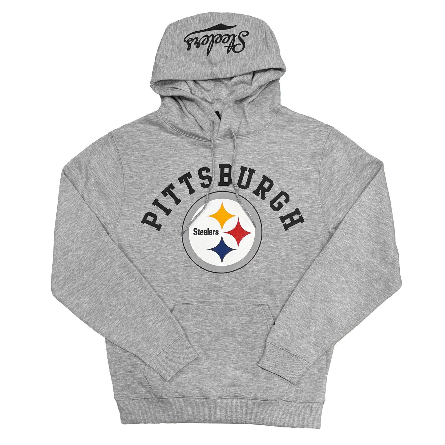 New Era Pittsburgh Steelers Grey Pullover Hoodie