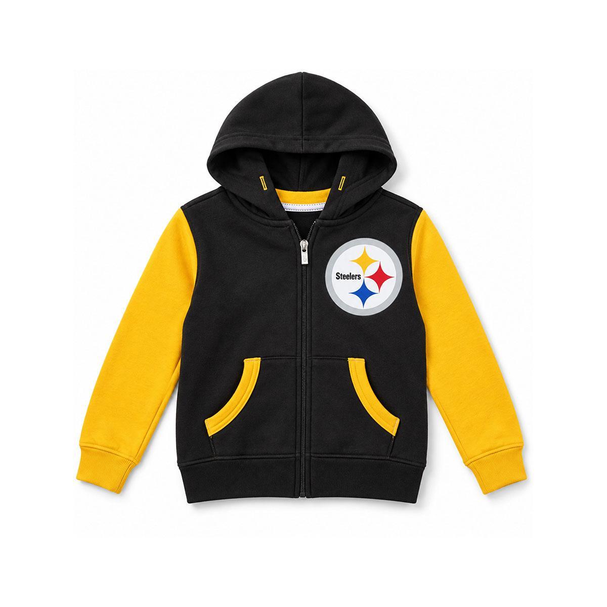 Pittsburgh Steelers Kids Full Zip Hoodie