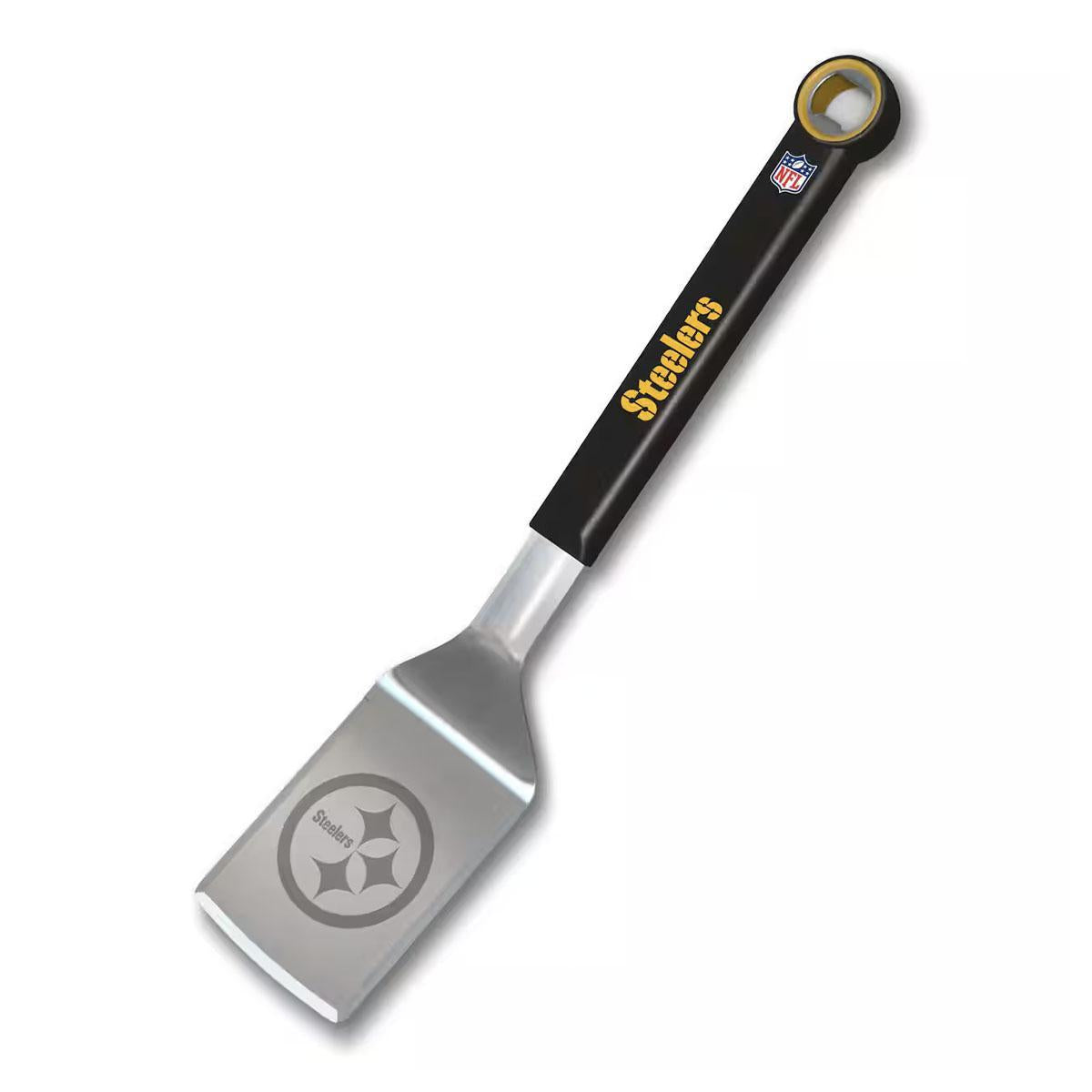 Pittsburgh Steelers Stainless Steel BBQ Spatula with Bottle Opener
