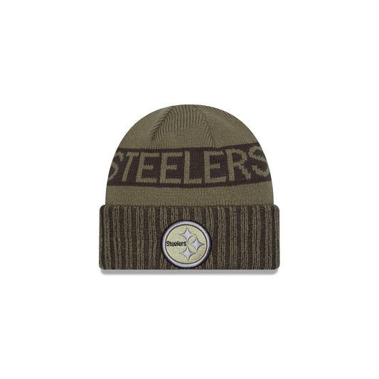 Pittsburgh Steelers New Era Sideline Salute to Service Kids Beanie Knit Hat