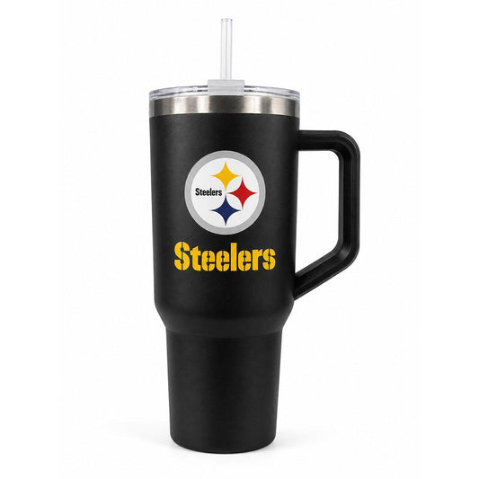 Pittsburgh Steelers Logo 38 oz Stainless Steel Tumbler
