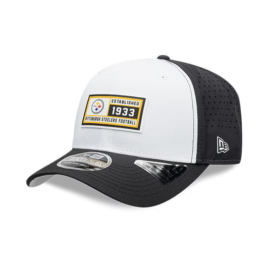 Pittsburgh Steelers New Era Established Patch 9SEVENTY Adjustable Hat