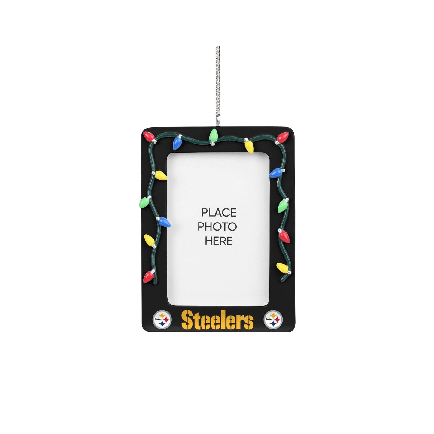 Pittsburgh Steelers Logo Color Light Photo Frame Holiday Ornament