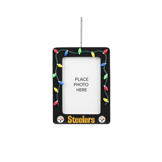 Pittsburgh Steelers Logo Color Light Photo Frame Holiday Ornament