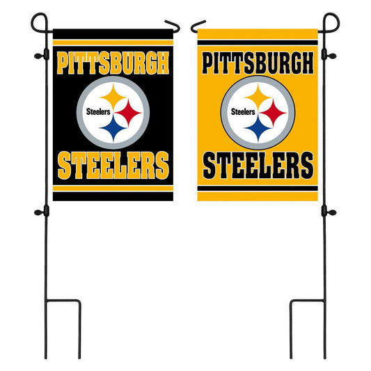 Pittsburgh Steelers Suede Garden Flag