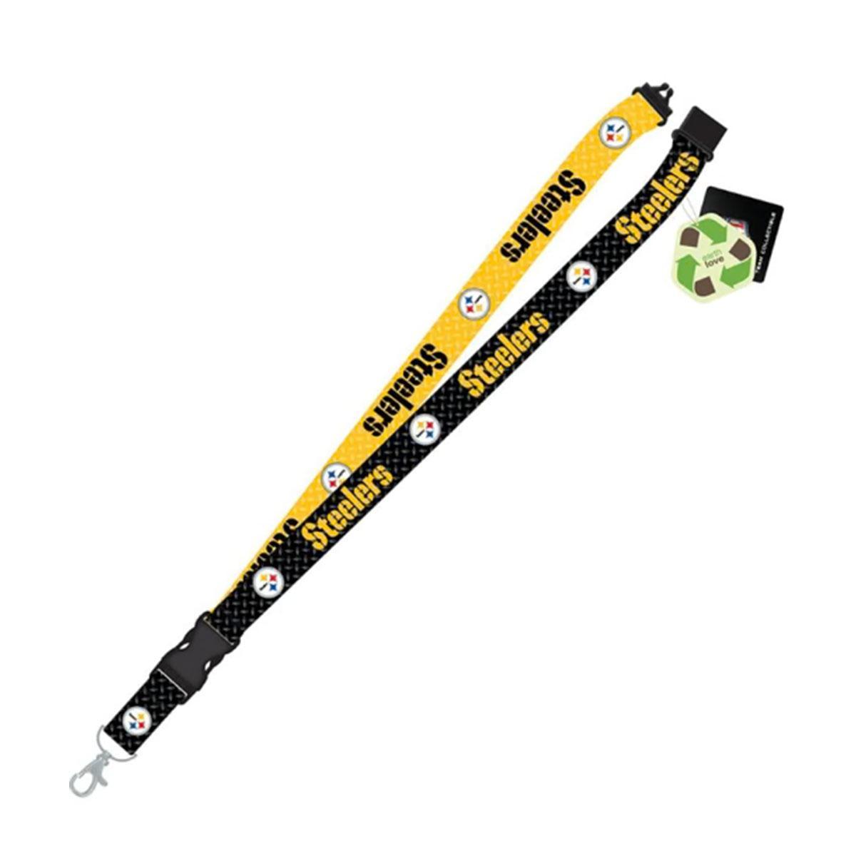 Pittsburgh Steelers Sustainable Diamond Plate Lanyard
