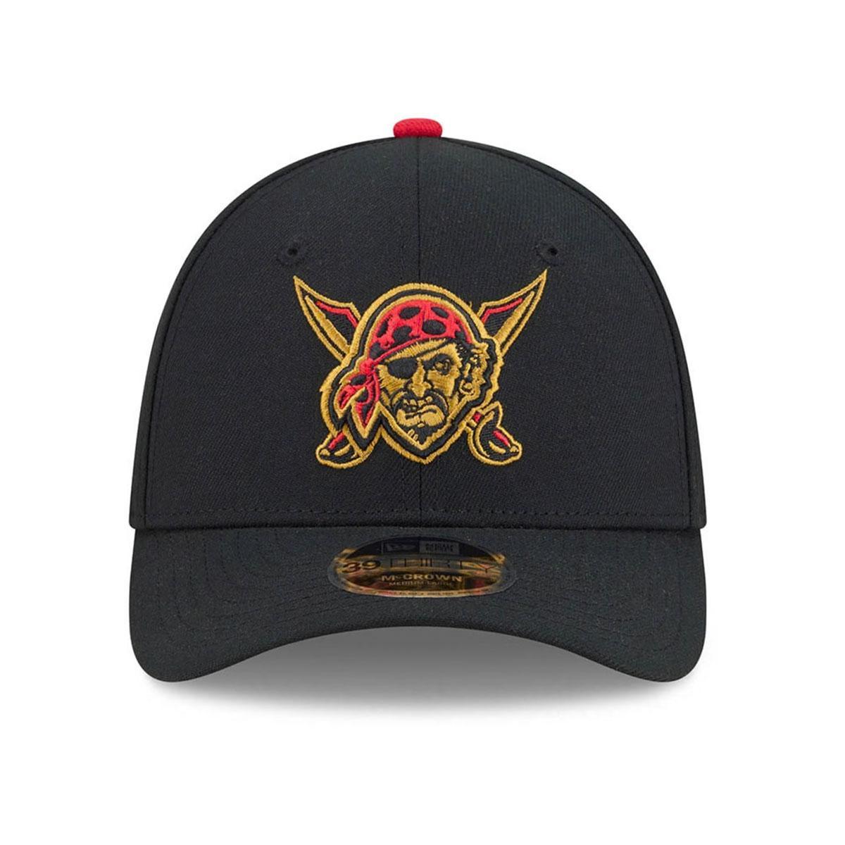 Pittsburgh Pirates Mens Black City Connect 39THIRTY M-Crown Flex Hat