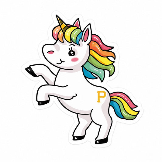 Pittsburgh Pirates Unicorn 3" Sticker