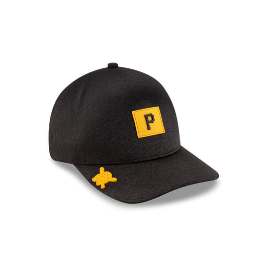Pittsburgh Pirates MLB Clubhouse Black 39THIRTY Infinity Stretch Fit Cap