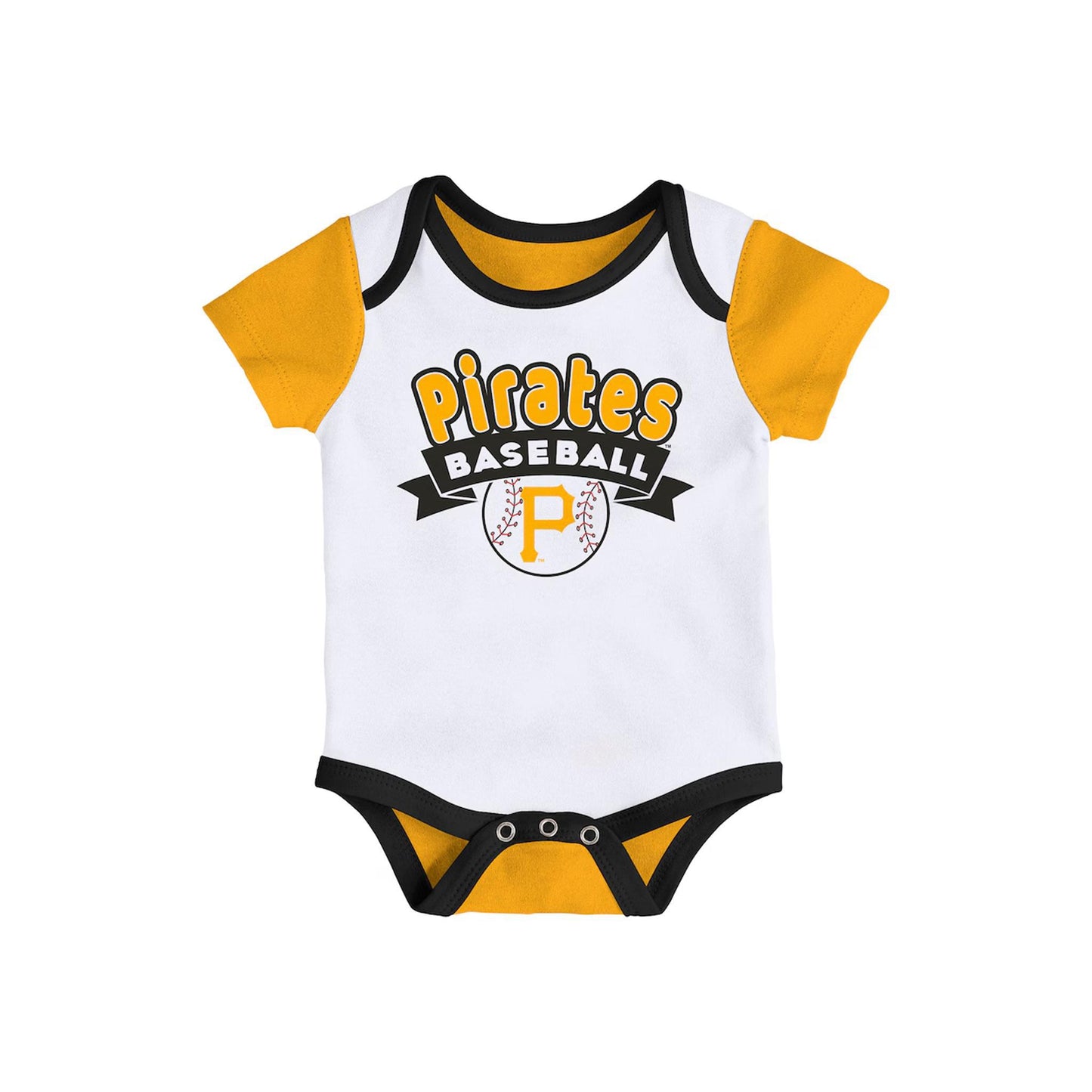 Newborn Pittsburgh Pirates Triple Hit Two-Pack Bodysuit Set