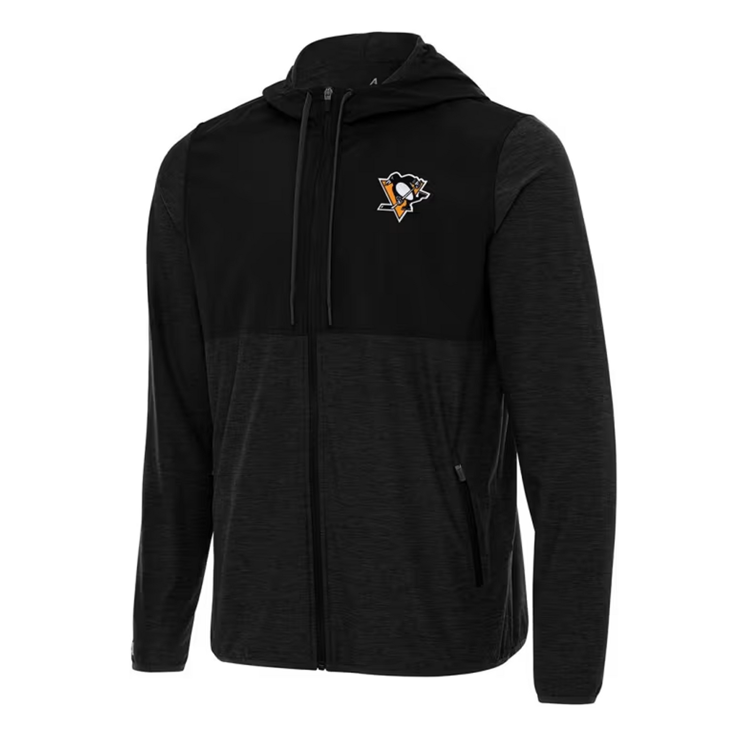 Antigua Pittsburgh Penguins Mens Black Sway Lightweight Jacket