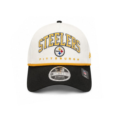 Pittsburgh Steelers New Era Arch Inverse 9FORTY A-Frame Adjustable Hat