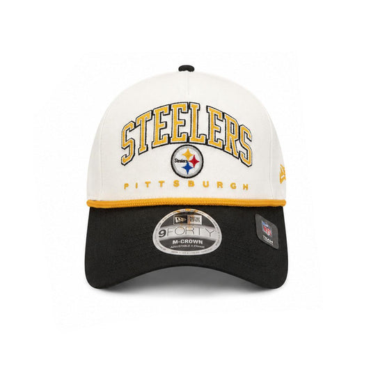 Pittsburgh Steelers New Era Arch Inverse 9FORTY A-Frame Adjustable Hat