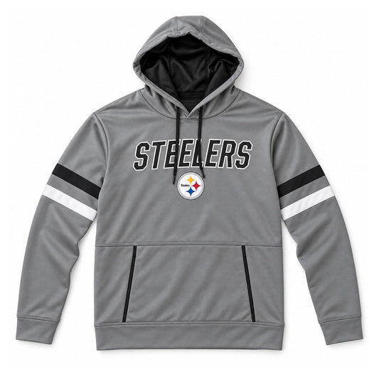 Pittsburgh Steelers Charcoal Pullover Hoodie