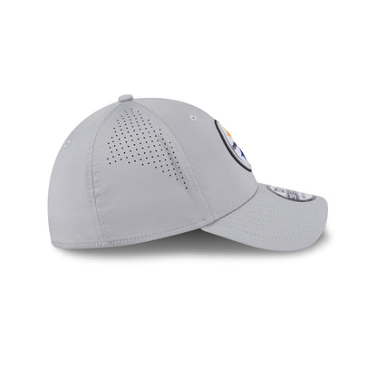 Pittsburgh Steelers New Era Perforated Gray 39THIRTY Flex Fit Hat