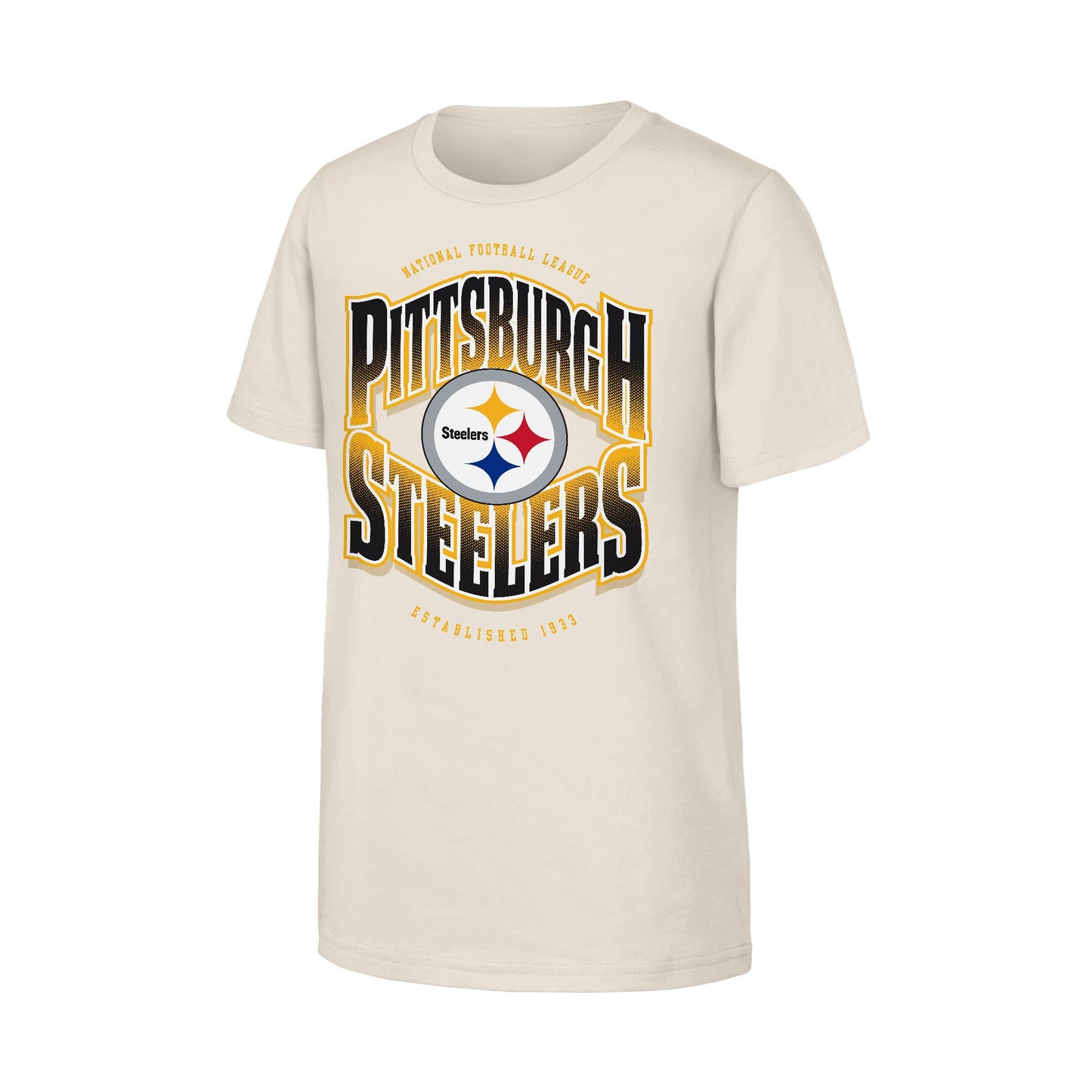 Pittsburgh Steelers 1933 Youth Cream Tee