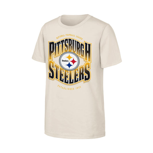 Pittsburgh Steelers 1933 Youth Cream Tee