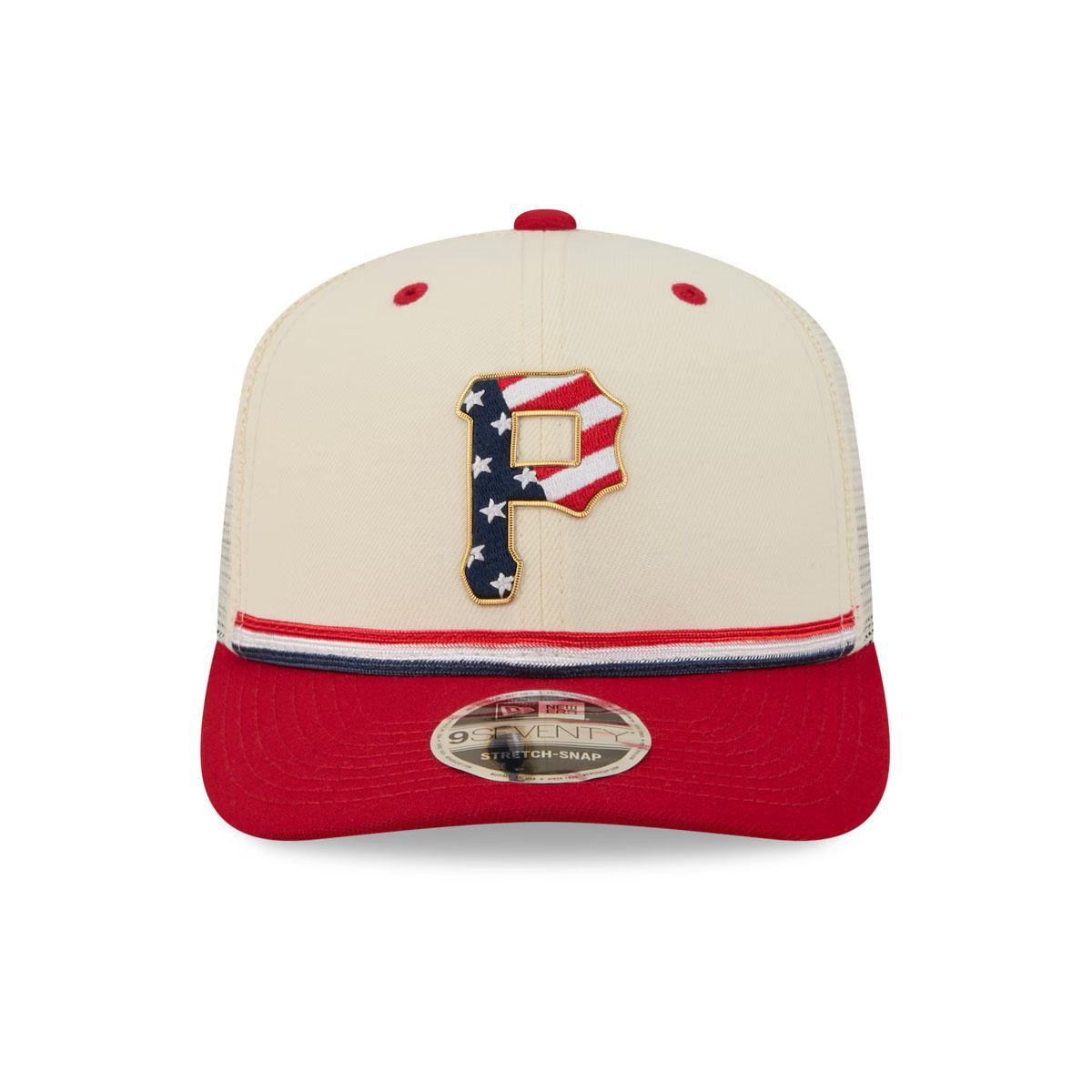 Pittsburgh Pirates New Era USA 250 Fourth of July 9SEVENTY Adjustable Trucker Hat