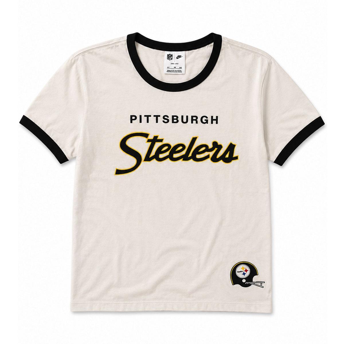 Pittsburgh Steelers Nike Women's Retro Ringer Tee