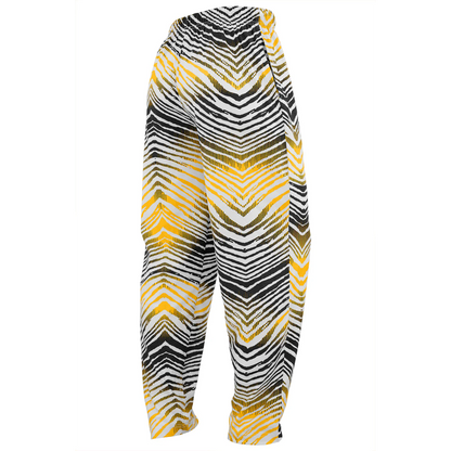 Pittsburgh Steelers Zubaz Z88 Embroidered Zebra Ombre TMC Pants