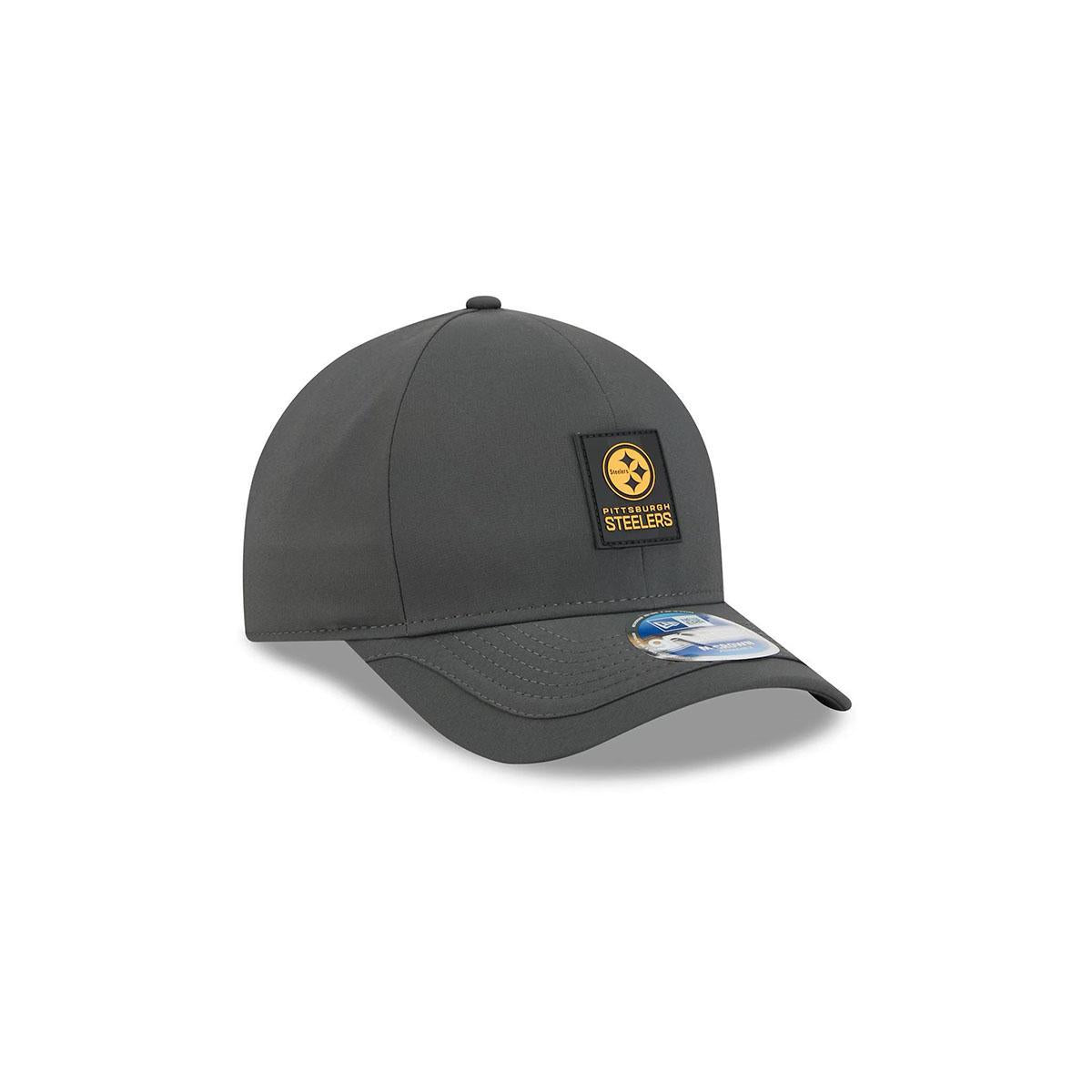 Pittsburgh Steelers Youth New Era 2025 Sideline Cold Weather 9FORTY Charcoal M-Crown Adjustable Hat