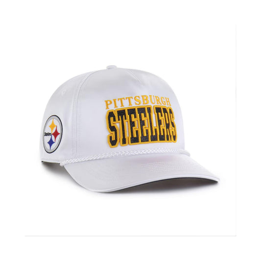 Women's Pittsburgh Steelers '47 White Outspoken Hitch Adjustable Hat
