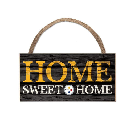 Pittsburgh Steelers Wooden Home Sweet Home Sign