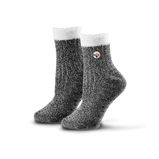 Pittsburgh Steelers Women's Glisten Sparkle Slipper Socks