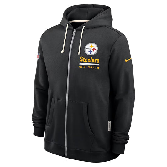 Pittsburgh Steelers Utility Player Sideline Men's Nike Dri-FIT NFL Full-Zip Hoodie
