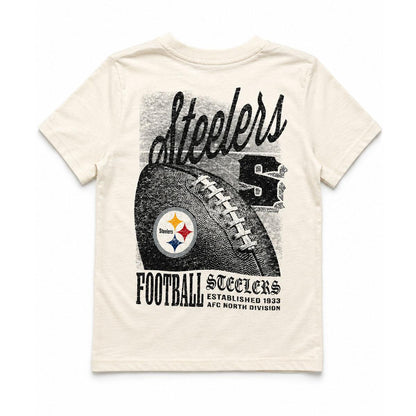 Pittsburgh Steelers Football Youth Cream Tee