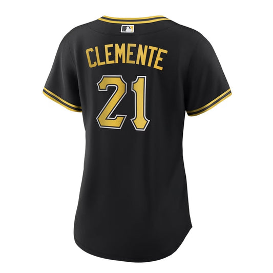 Roberto Clemente #21 Pittsburgh Pirates Women's Replica Alt Jersey