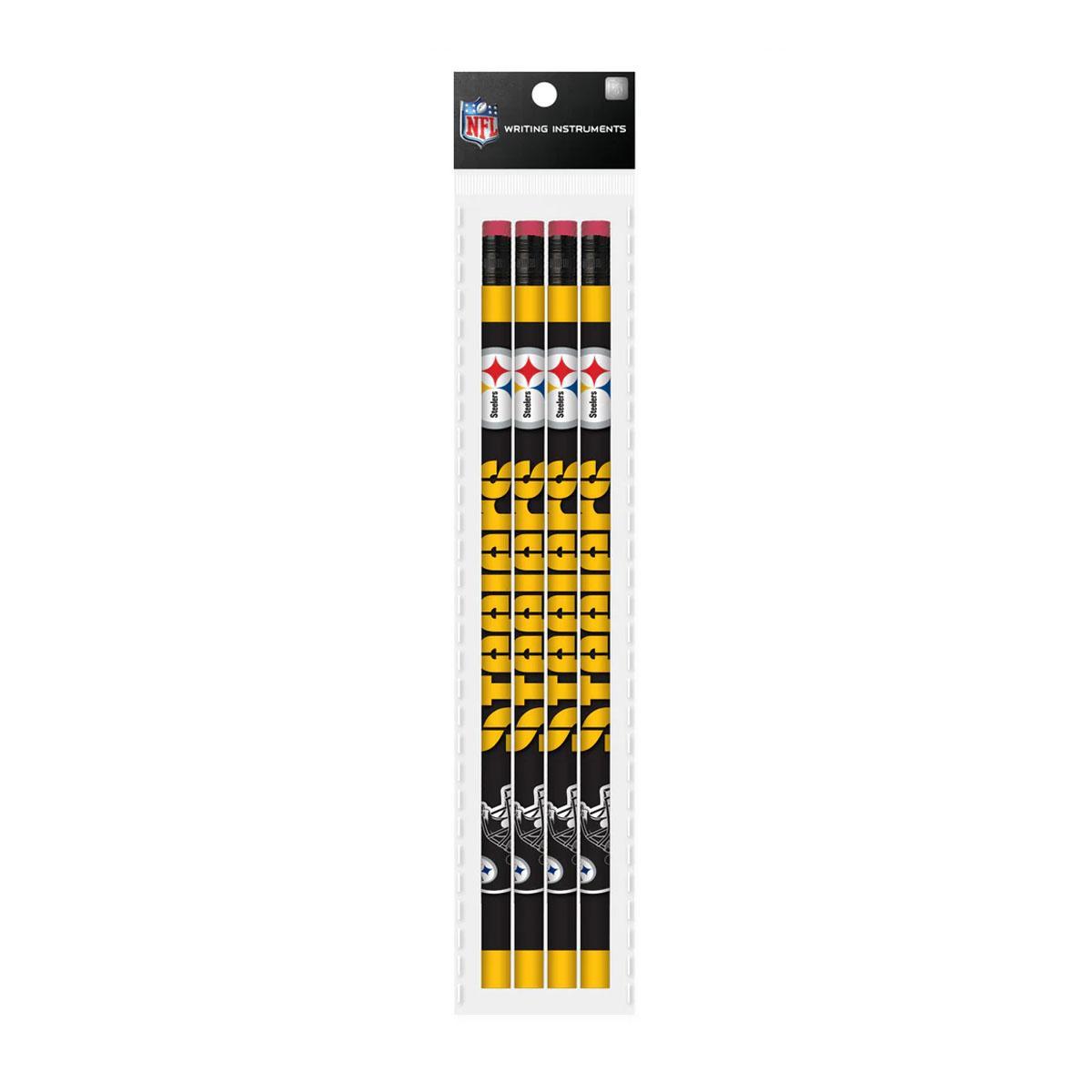 Pittsburgh Steelers 4-Pack Wood Pencils