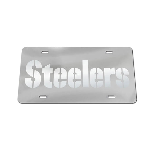 Pittsburgh Steelers Frosted Specialty Acrylic License Plate