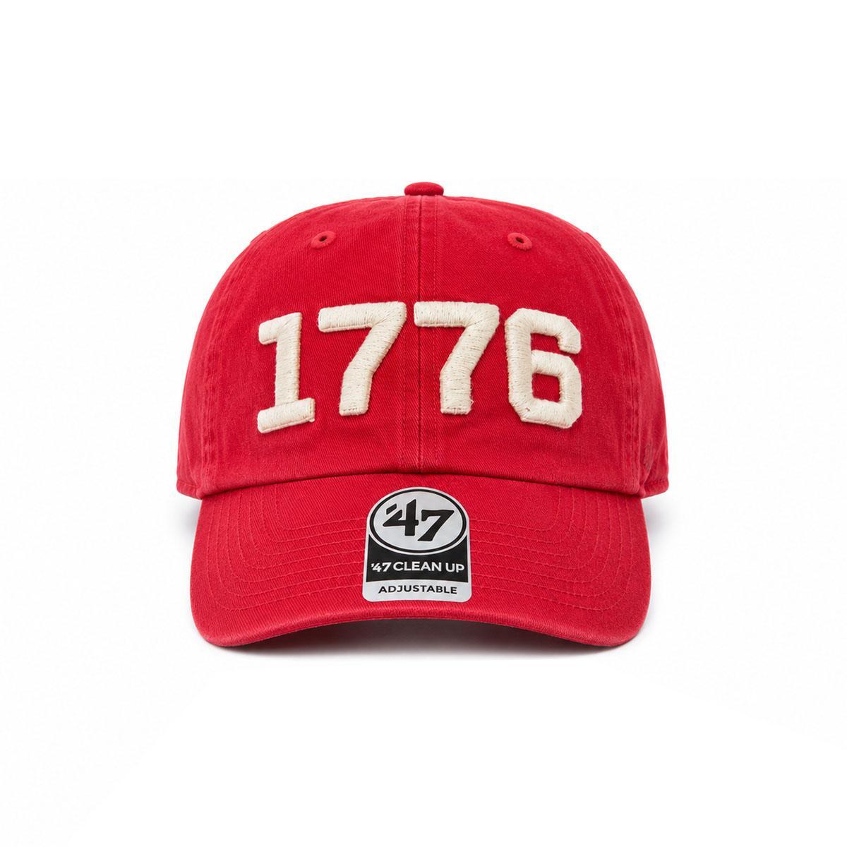 '47 Brand Red 1776 Clean Up Adjustable Hat