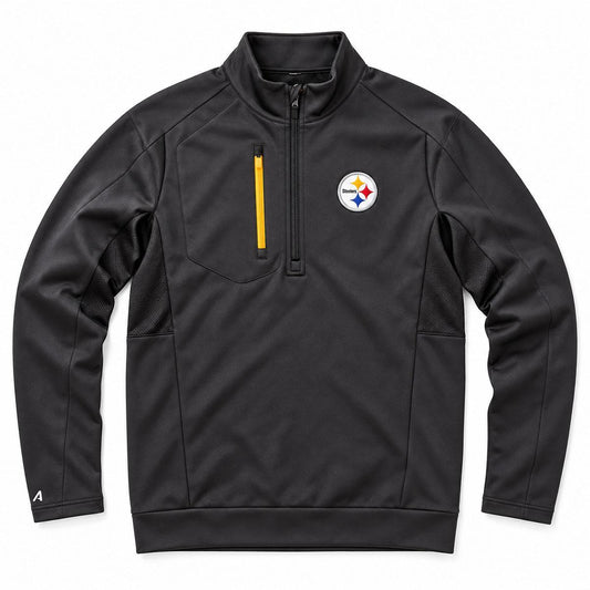 Pittsburgh Steelers Antigua Black Generation Zip Pullover Jacket