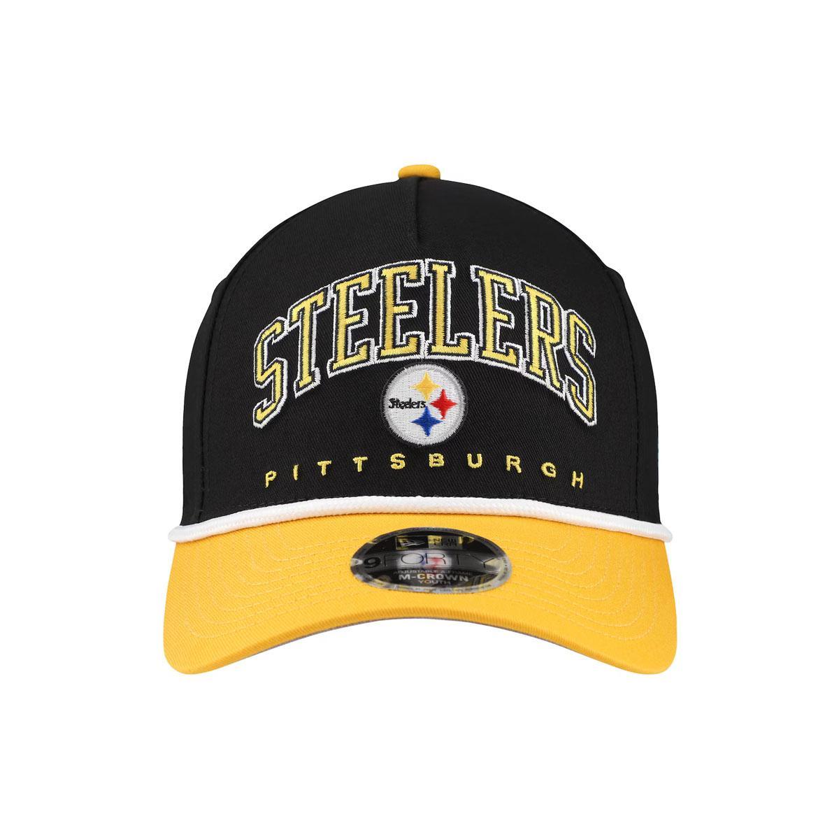 Pittsburgh Steelers New Era Arch 9FORTY A-Frame Adjustable Hat