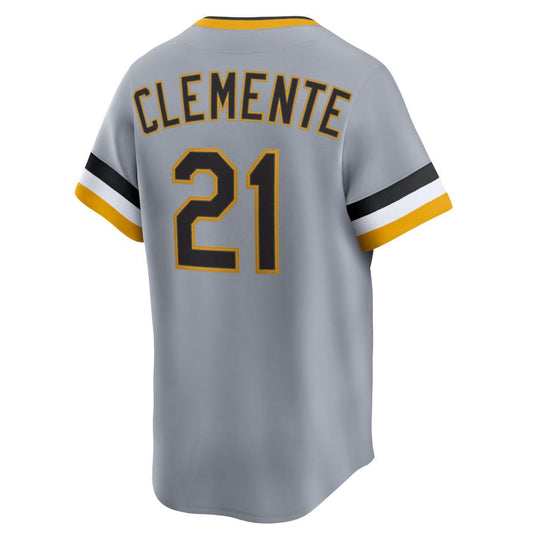 Roberto Clemente #21 Pittsburgh Pirates Nike Throwback Cooperstown Collection Limited Jersey