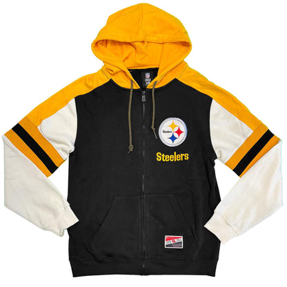 New Era Pittsburgh Steelers Color Block Zip Hoodie
