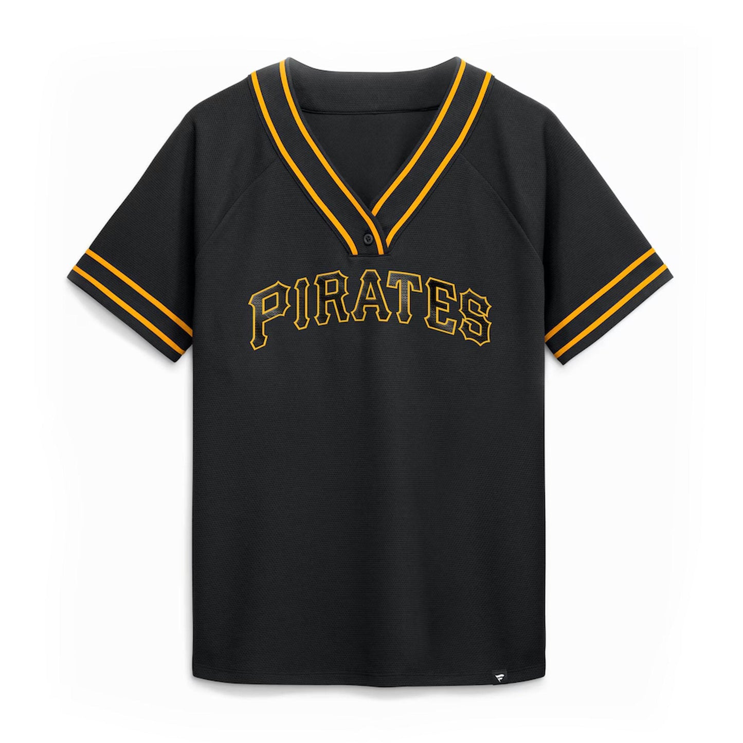Pittsburgh Pirates Fanatics Women's Diva Race Ahead Raglan V-Neck Tee