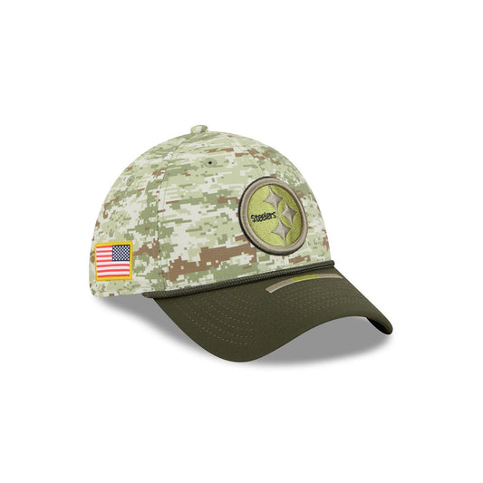 Pittsburgh Steelers New Era 39THIRTY Sideline Salute to Service Camo Hat