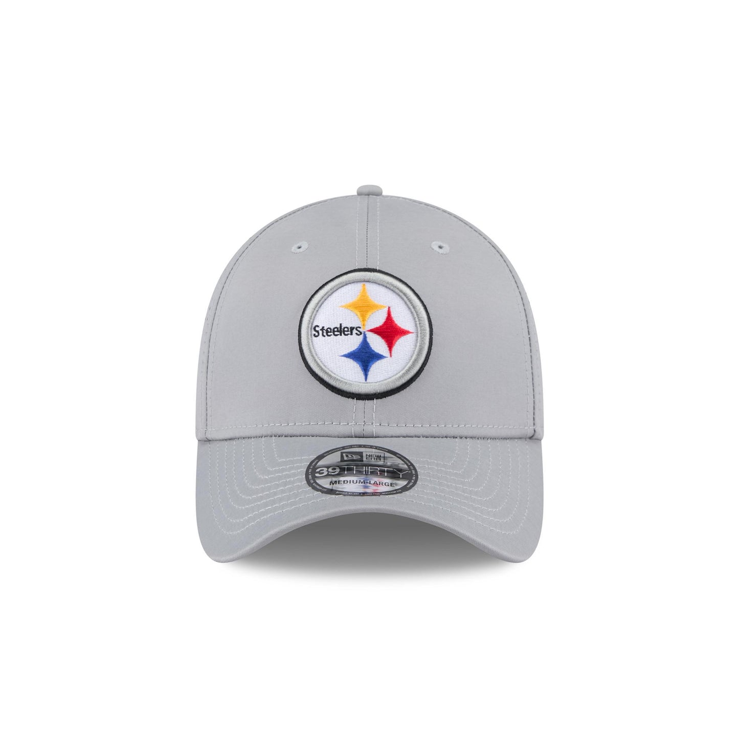 Pittsburgh Steelers New Era Perforated Gray 39THIRTY Flex Fit Hat